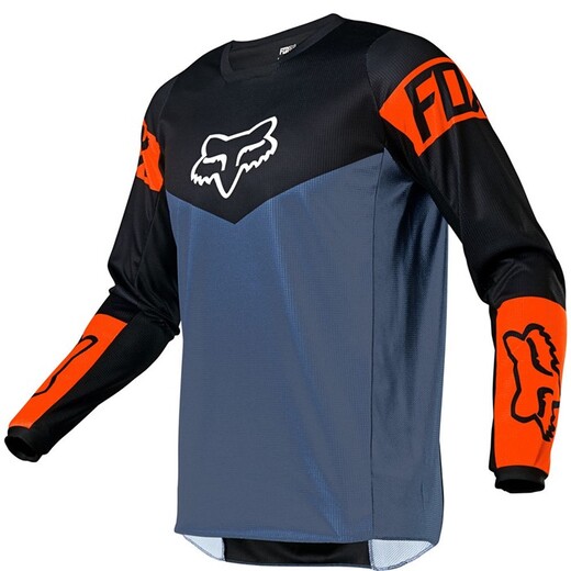 Мотоджерси Fox 180 Revn Jersey (Blue Steel, L, 2021 (25762-305-L)) pitbikemarket.ru