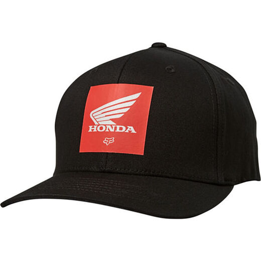 Бейсболка Fox Honda Flexfit Hat Black, L/XL, 2020 (26028-001-L/XL) pitbikemarket.ru