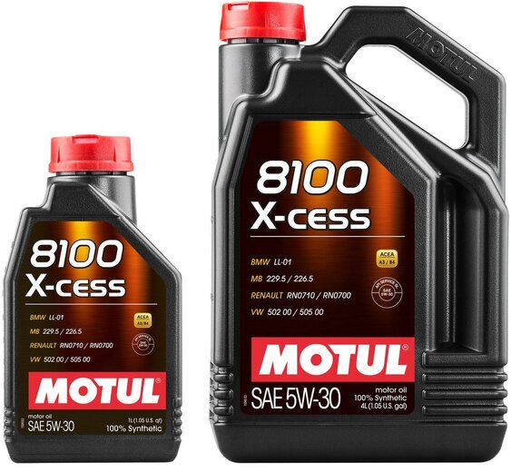 Масло Motul 8100 X-cess 5W30 (5 л.) pitbikemarket.ru