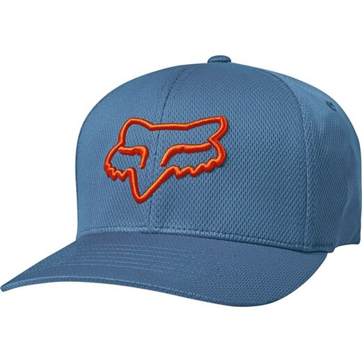 Бейсболка Fox Lithotype Flexfit Hat Blue Steel S/M pitbikemarket.ru