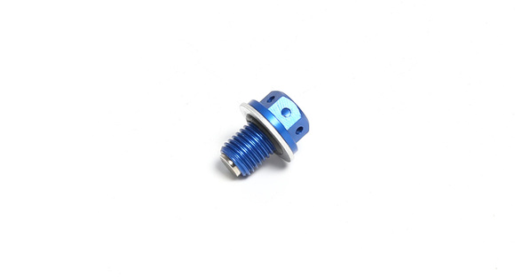 Пробка двигателя сливная с магнитом М12 х1,50  SM-PARTS синяя pitbikemarket.ru