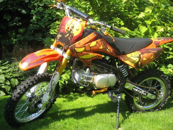 Наклейки на пластик (комплект) CRF70 Halloween pitbikemarket.ru