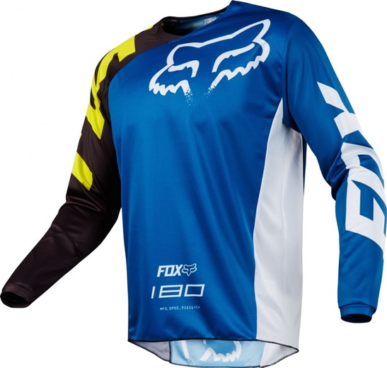 Мотоджерси Fox 180 Race Jersey синее L pitbikemarket.ru