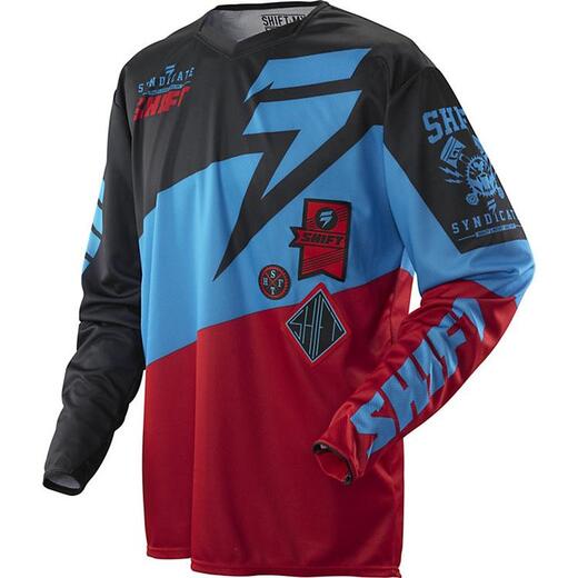 Мотоджерси Shift Faction Slate Jersey красное / черное L pitbikemarket.ru