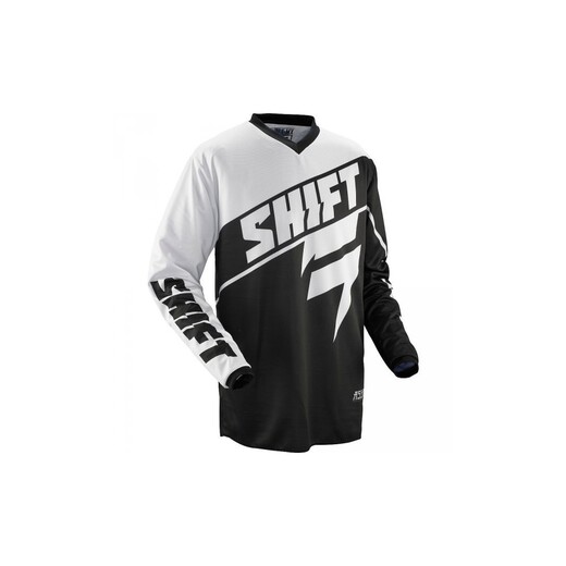 Мотоджерси подростковая Shift Assault Youth Jersey черное / белое M (14599-018-M) pitbikemarket.ru