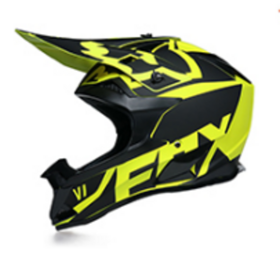 Шлем кроссовый 166 "Fox" flow yellow/black M pitbikemarket.ru
