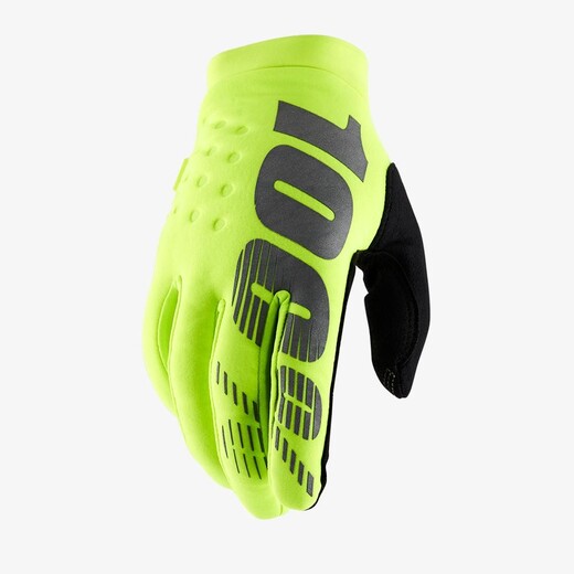 Мотоперчатки подростковые 100% Brisker Youth Glove (Fluo Yellow, M, 2021 (10016-004-05)) pitbikemarket.ru