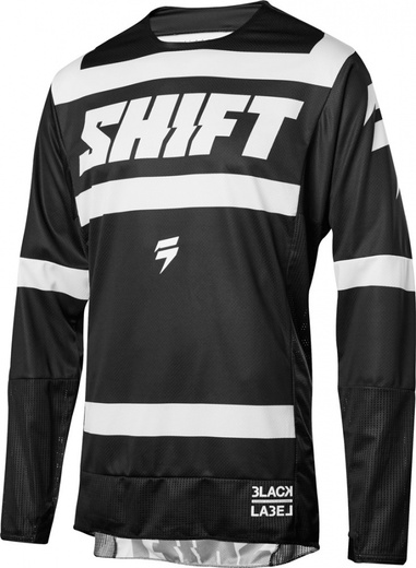 Мотоджерси Shift Black Strike Jersey черное / белое M (21883-018-M) pitbikemarket.ru