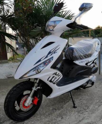 Скутер VENTO CORSA 49 cc (150) сигнализация Белый pitbikemarket.ru