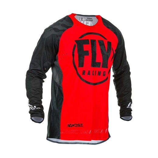 Футболка для мотокросса FLY RACING EVOLUTION DST красная/черная (2020) XL pitbikemarket.ru