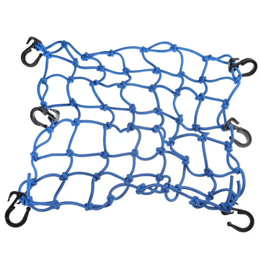 Сетка багажная SM-PARTS 40 х 40 см синяя pitbikemarket.ru