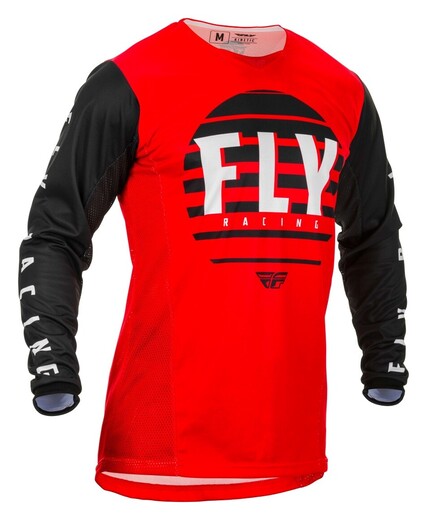 Футболка для мотокросса FLY RACING KINETIC K220 красная/чёрная/белая (2020)  XL pitbikemarket.ru