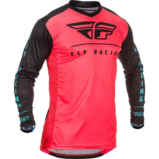 Футболка для мотокросса FLY RACING LITE HYDROGEN розовая/черная/синяя (2020) XL pitbikemarket.ru