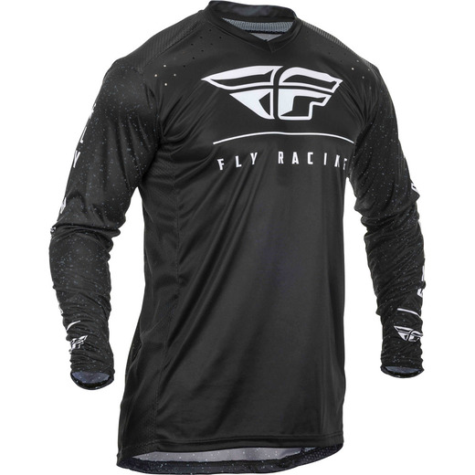Футболка для мотокросса FLY RACING LITE HYDROGEN черная/белая (2020)   S pitbikemarket.ru