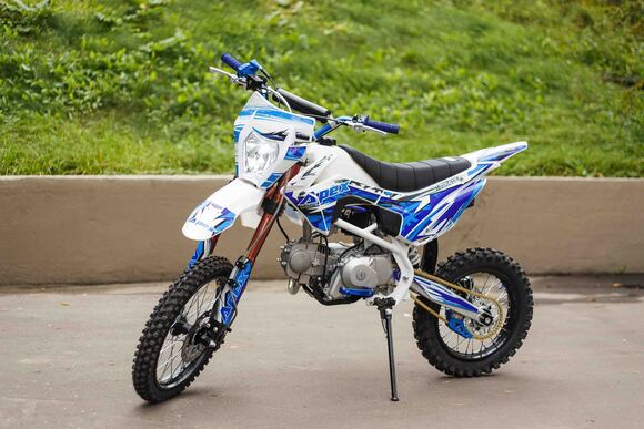 Питбайк Motoland APEX125 E синий pitbikemarket.ru