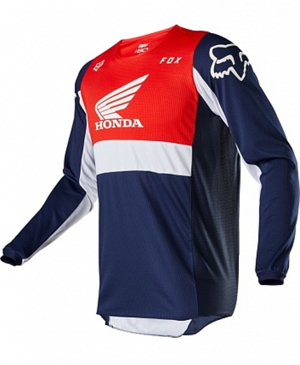 Мотоджерси Fox 180 Honda темно-синее / красное M (23929-248-M) pitbikemarket.ru