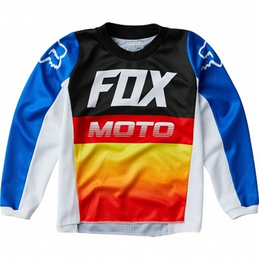 Мотоджерси детская Fox 180 Fyce Kids Jersey синее / красное KS (24584-149-KS) pitbikemarket.ru