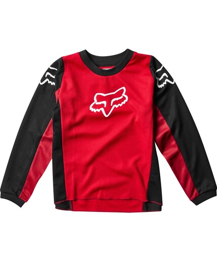 Мотоджерси детская Fox 180 Prix Kids Jersey красное KM (23966-122-KM) pitbikemarket.ru