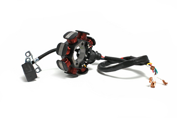 Статор генератора ZS172FMM-3A, ZS174MN (8 катушек) 5 контактов DC CDI pitbikemarket.ru