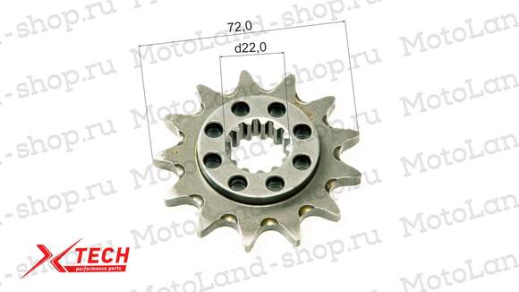 Звезда ведущая (520-13) NC250/NC450 X-TECH сталь, с самоочисткой pitbikemarket.ru