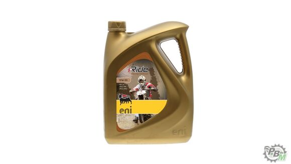 Масло моторное синтетическое 4-х тактное для мотодвигателей eni i-Racing offroad 10W50 4л pitbikemarket.ru