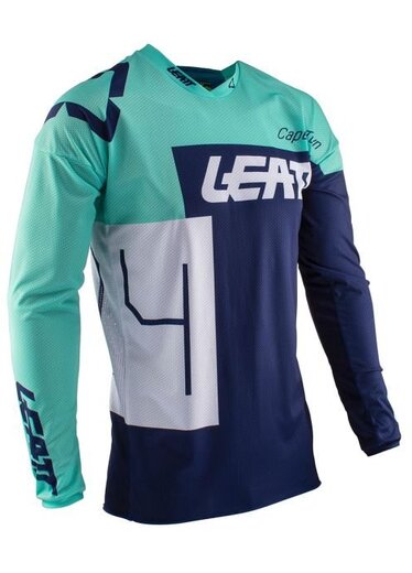 Мотоджерси подростковая Leatt GPX 3.5 Junior Jersey голубое M (130-140cm) (5020001921) pitbikemarket.ru