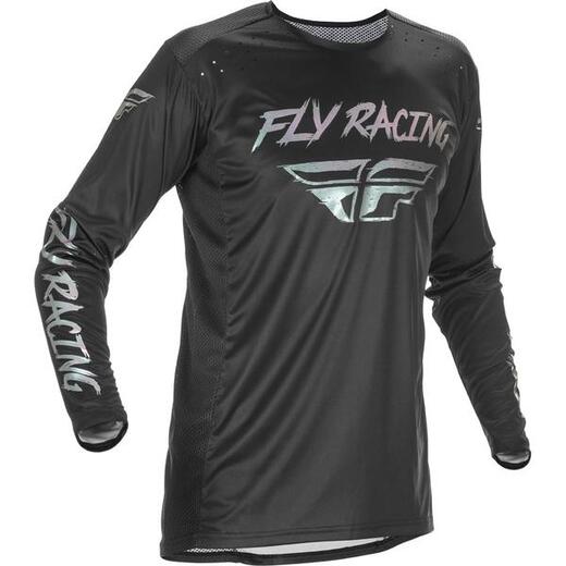 Джерси FLY RACING LITE S.E. черная/серебристая 2021 M pitbikemarket.ru