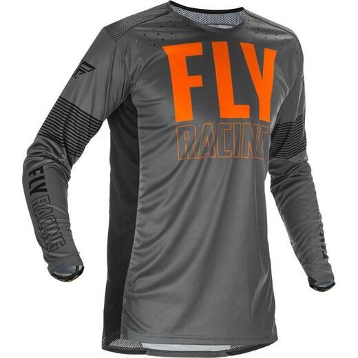 Джерси FLY RACING LITE серая/оранжевая/черная 2021 M pitbikemarket.ru
