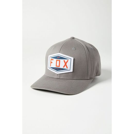 Бейсболка Fox Emblem Flexfit Hat серая, L/XL, 2021 (27096-052-L/XL) pitbikemarket.ru