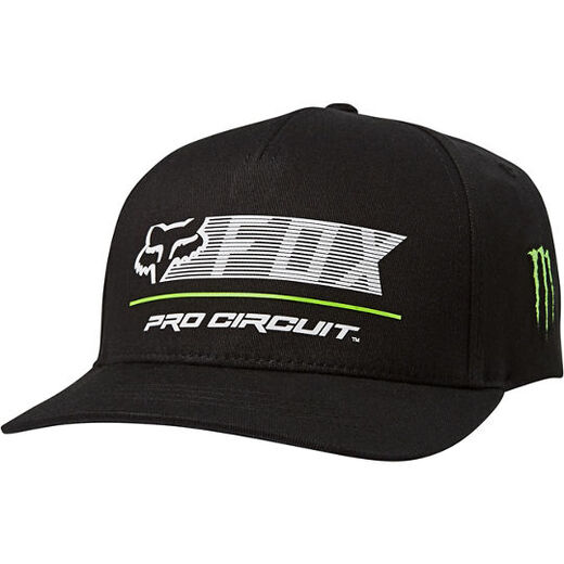 Бейсболка Fox Pro Circuit Flexfit Hat черная, S/M, 2021 (26937-001-S/M) pitbikemarket.ru