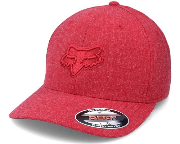 Бейсболка Fox Transposition Flexfit Hat красная, S/M, 2021 (23688-003-S/M) pitbikemarket.ru