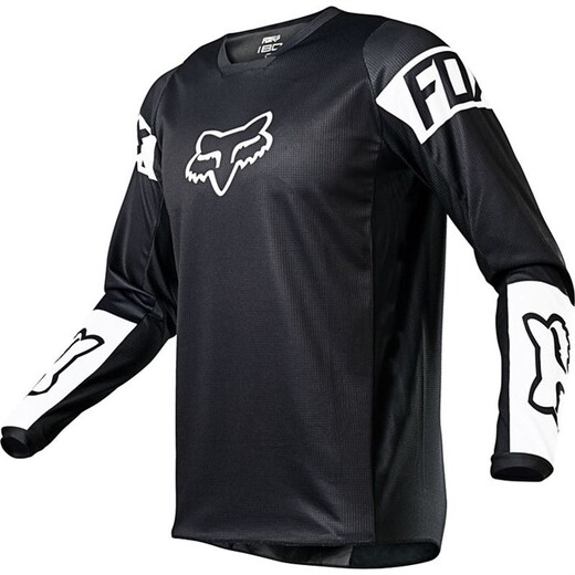 Мотоджерси подростковая Fox 180 Revn Youth Jersey (Black/White, YXL, 2021 (25862-018-YXL)) pitbikemarket.ru