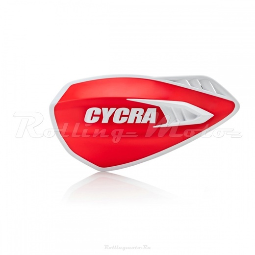 Защита рук мотокросс + крепеж на руль CYCRA CYCLONE красная/белая pitbikemarket.ru