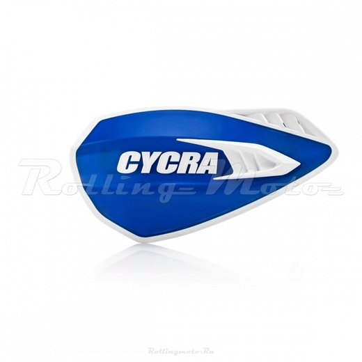 Защита рук мотокросс + крепеж на руль CYCRA CYCLONE синяя/белая pitbikemarket.ru
