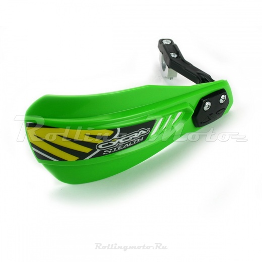 Защита рук мотокросс + крепеж на руль CYCRA STEALTH PRIMAL зеленая pitbikemarket.ru