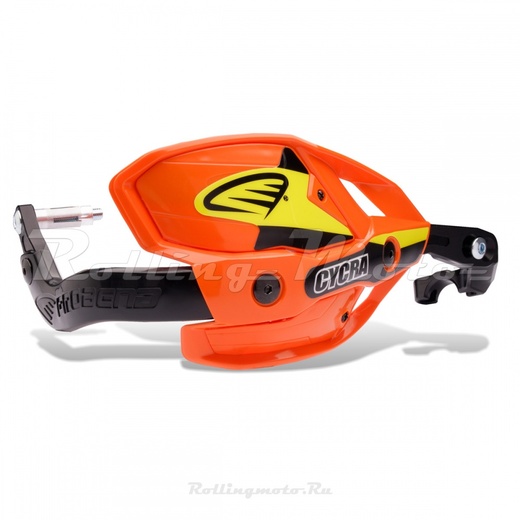 Защита рук эндуро + крепеж на руль CYCRA ULTRA PROBEND HCM 1-1/8" оранжевая pitbikemarket.ru