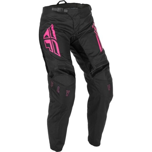 Брюки для мотокросса женские FLY RACING WOMEN'S F-16 черные/розовые  2021 05/06 pitbikemarket.ru