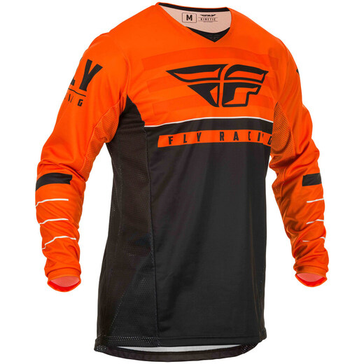 Футболка для мотокросса FLY RACING KINETIC K120 оранжевая/чёрная/белая (2020)    S pitbikemarket.ru