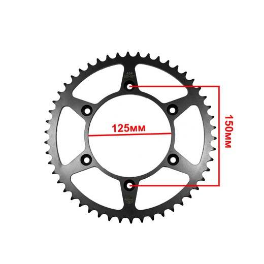 Звезда ведомая стальная SMP-R0897 51T SM-PARTS (JTR 897 51) pitbikemarket.ru
