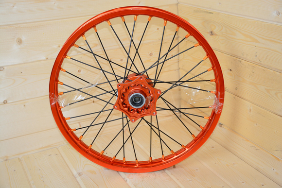Диск 21"х1,6 передний диск. торм. аллюминий GR1 оранжевый pitbikemarket.ru