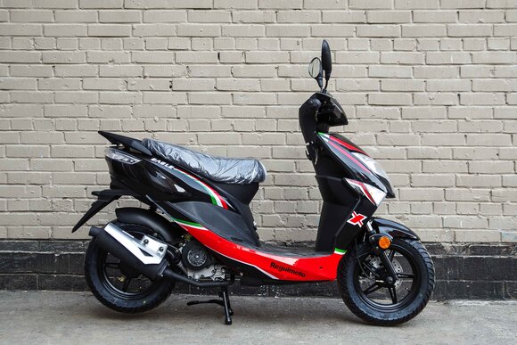 Скутер Regulmoto EAGLE 50 (LJ50QT-3L), Черный/красный pitbikemarket.ru