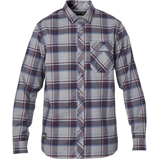 Рубашка Fox Gamut Stretch Flannel Взрослый, L, серый, 2020 (23890-185-L) pitbikemarket.ru