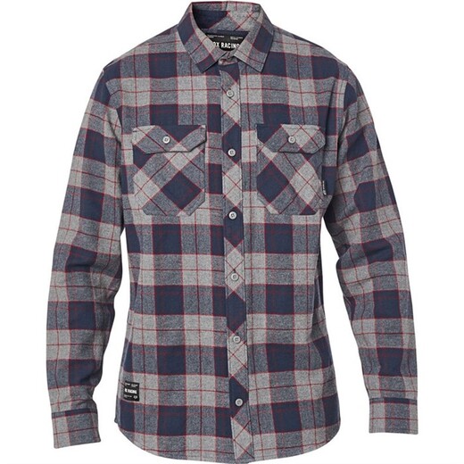 Рубашка Fox Traildust 2.0 Flannel Взрослый, L, серый, 2020 (23826-185-L) pitbikemarket.ru