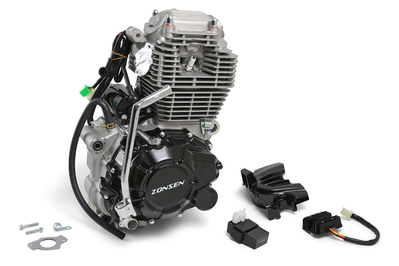 Двигатель в сборе ZS172FMM-3A (CB250-F) 249см3, возд. охл., электростартер (OTOM) pitbikemarket.ru