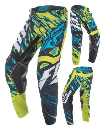 Брюки для мотокросса FLY RACING KINETIC RELAPSE желтые/синие (2017) 38" pitbikemarket.ru