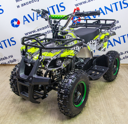 Детский квадроцикл ATV Classic 800w электрический Зеленый (Ананас) pitbikemarket.ru