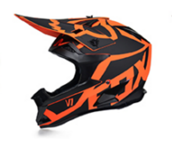 Шлем кроссовый 166 "Fox" orange/black L pitbikemarket.ru