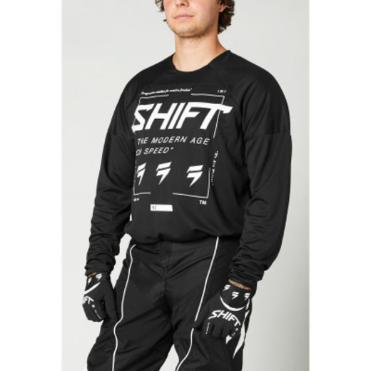 Мотоджерси Shift White Label Bliss Jersey Black/White, XXL, 2021 (26219-018-2X) pitbikemarket.ru