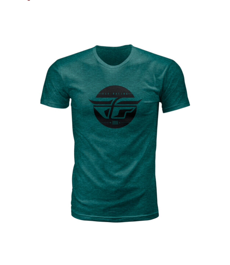 Футболка FLY RACING INVERSION зеленая   S pitbikemarket.ru