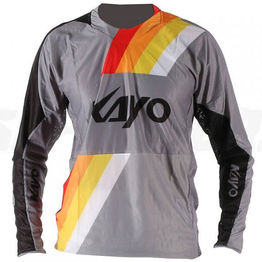 Футболка для мотокросса KAYO серая/черная XXXL pitbikemarket.ru